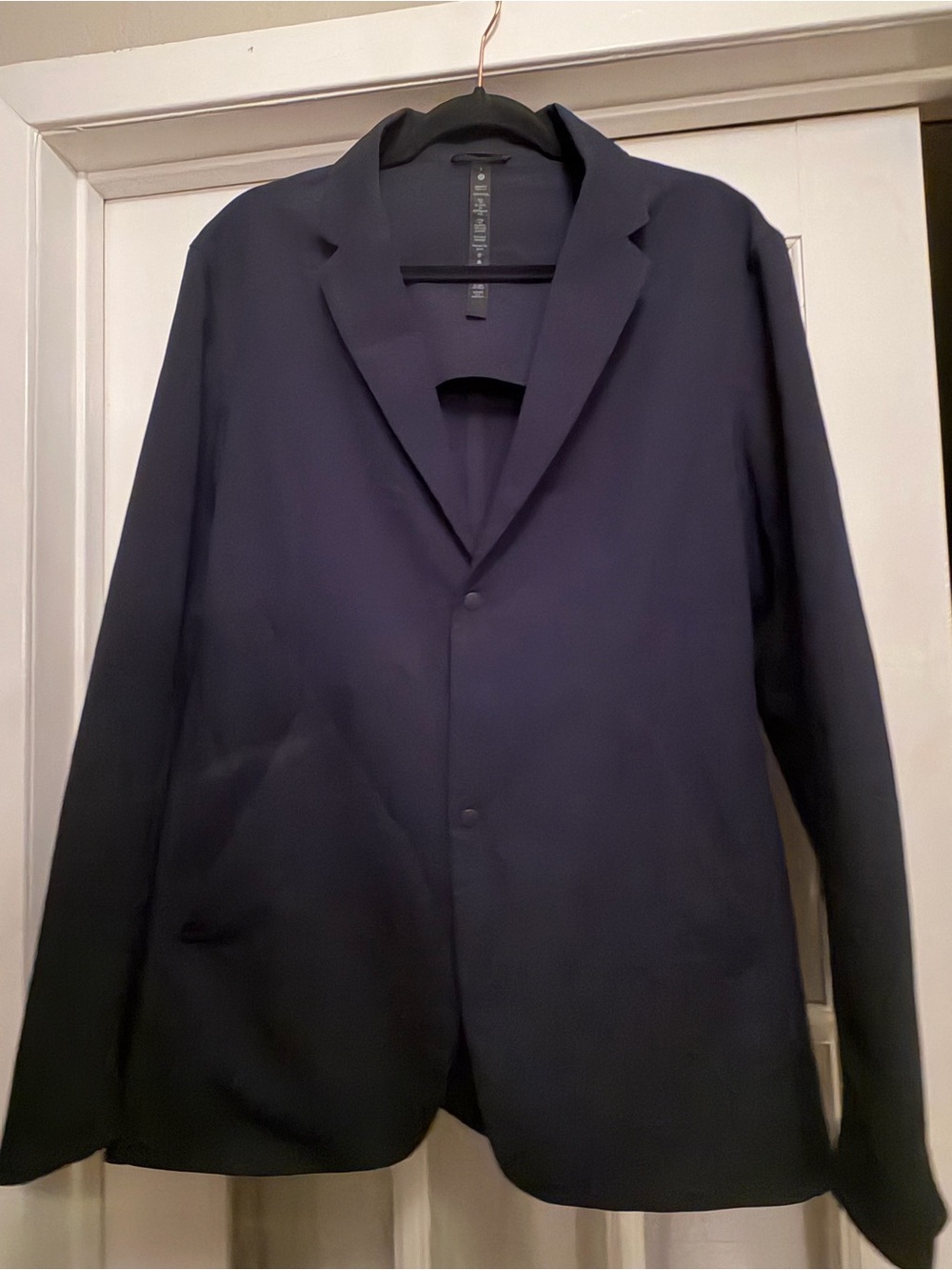 Lululemon New Venture Button Front Blazer - Men’s Large Navy Blue